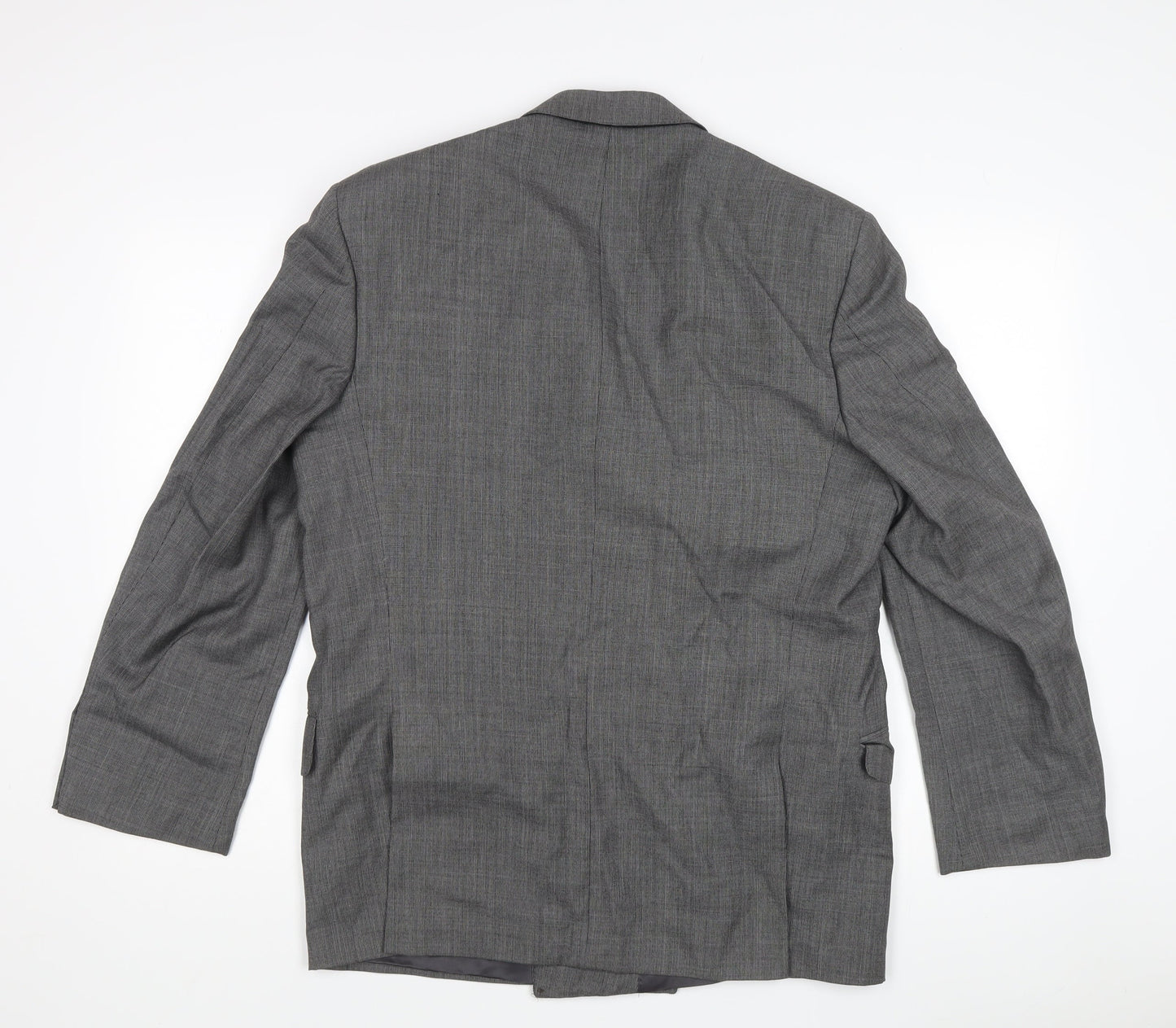 Jaeger Men's Grey Double-Breasted Blazer - Size UK 40
