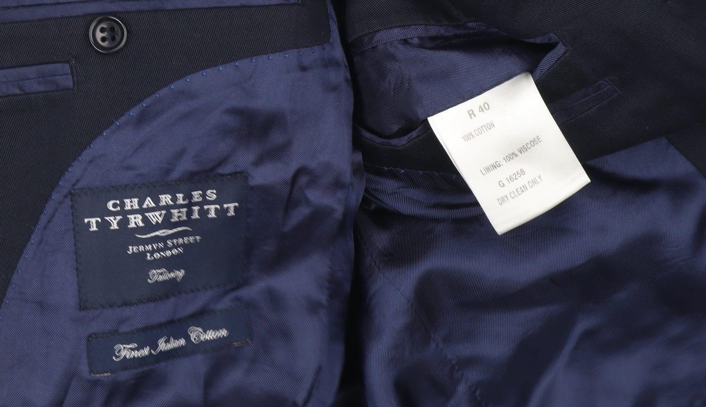 Charles Tyrwhitt Men's Blue Blazer Jacket Size 40