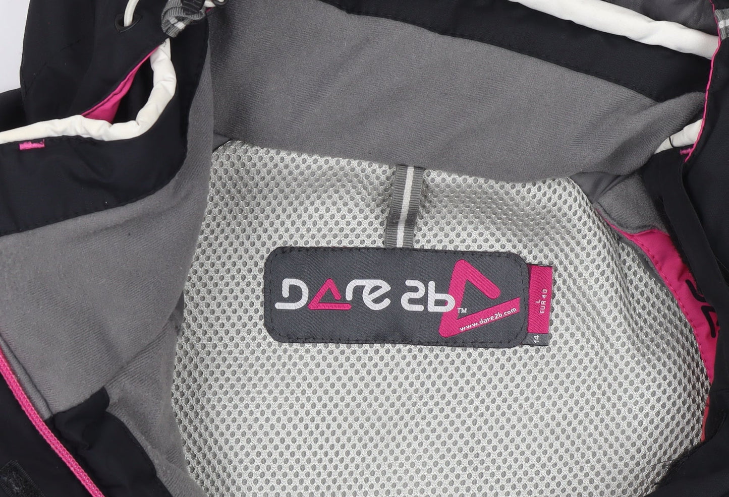 Dare 2b Women's Black Ski Jacket Size 12 - Hooded & Waterproof