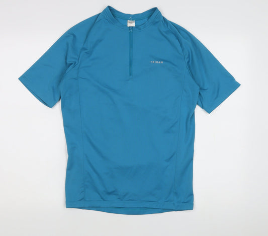 Decathlon Men's Blue M Pullover Activewear Top