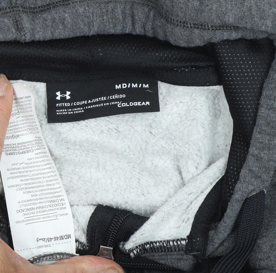 Under Armour Men's Grey Full Zip Hoodie M