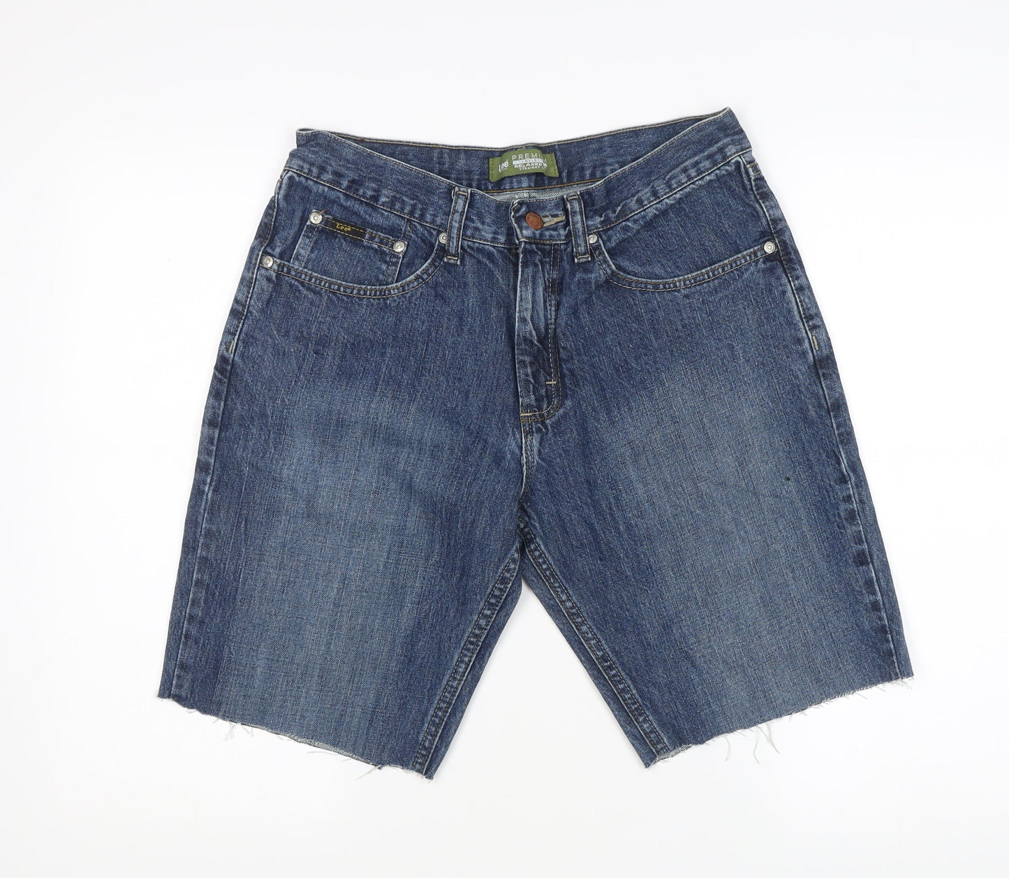 Lee Men's Blue Denim Relaxed Fit Shorts 2XL
