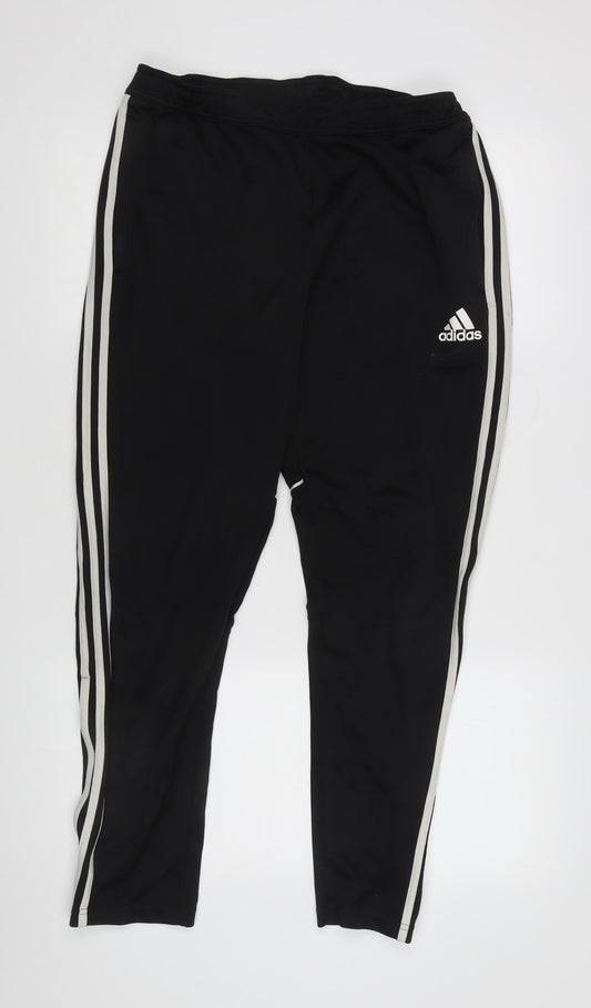 Adidas Men's Black Track Pants L Gym Training