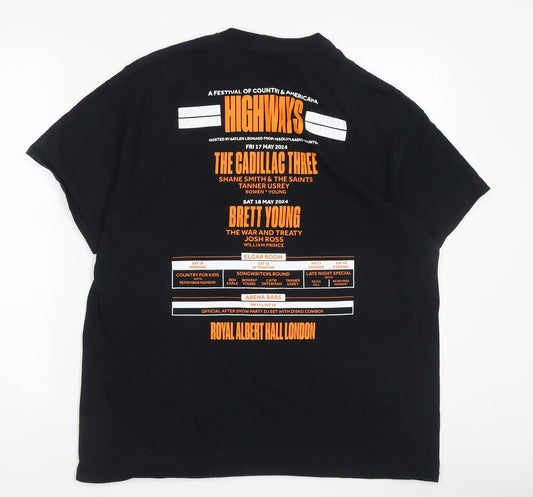 Gildan Men's Black XL Music Concert T-Shirt