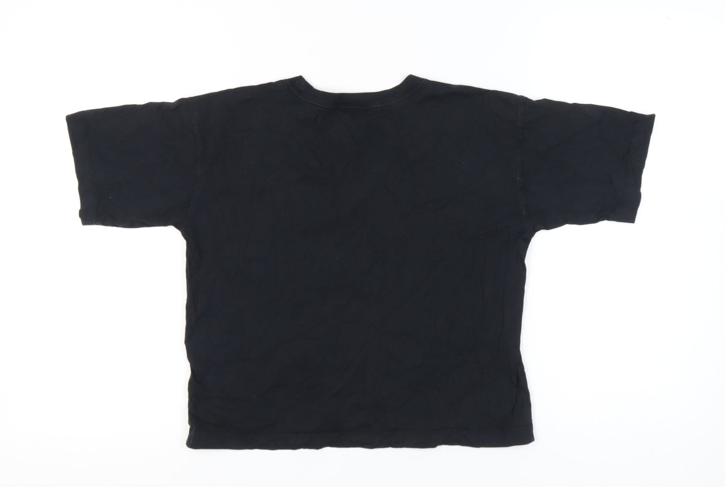 Champion Women's Black T-Shirt Small Crew Neck