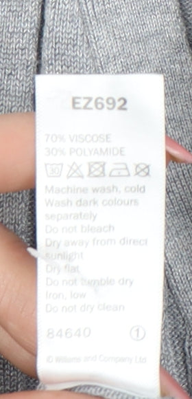 Anthology Women's Grey Cardigan, Size 12/14, Long Sleeve