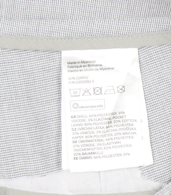 Additional view of H&M Women's Grey Straight Trousers, size 8