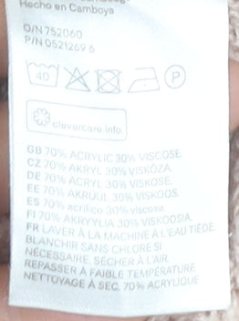 Brand and care label for H&M Women's Beige M jumper, Mock Neck