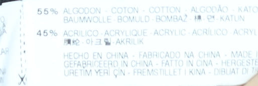 Brand and care label for Zara MAN Black Cotton jumper - M