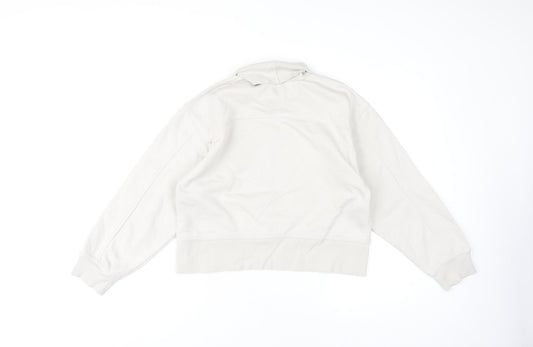 Zara Women's Beige Pullover Sweatshirt, Size S