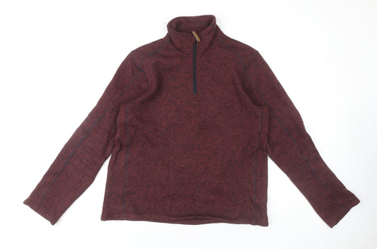 Mountain Warehouse Men's Red 1/2 Zip Sweatshirt M