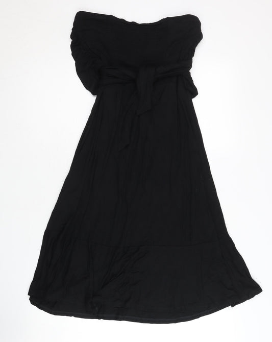 Boden Women's Black Off-the-Shoulder Midi Dress