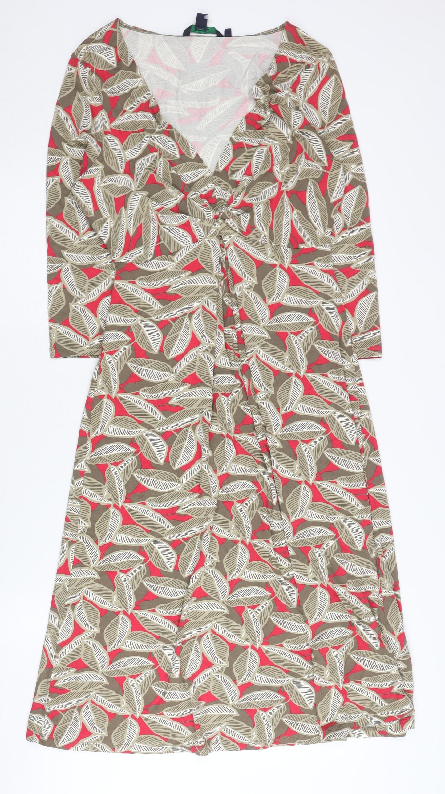 Boden Women's Multicoloured Wrap Dress Size 10