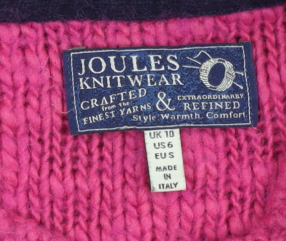 Joules Women's Pink Pullover Jumper Size 10