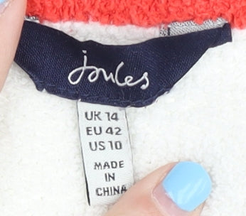 Joules Women's Multicoloured Pullover Jumper, Size 14