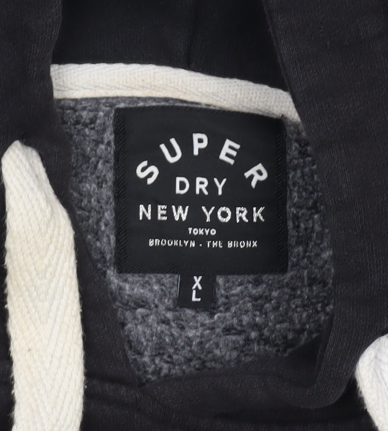 Superdry Black XL Unisex Hoodie - Casual Pullover