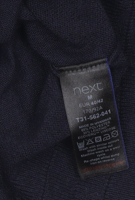 Brand and care label for Next Women's Blue jumper, size 14