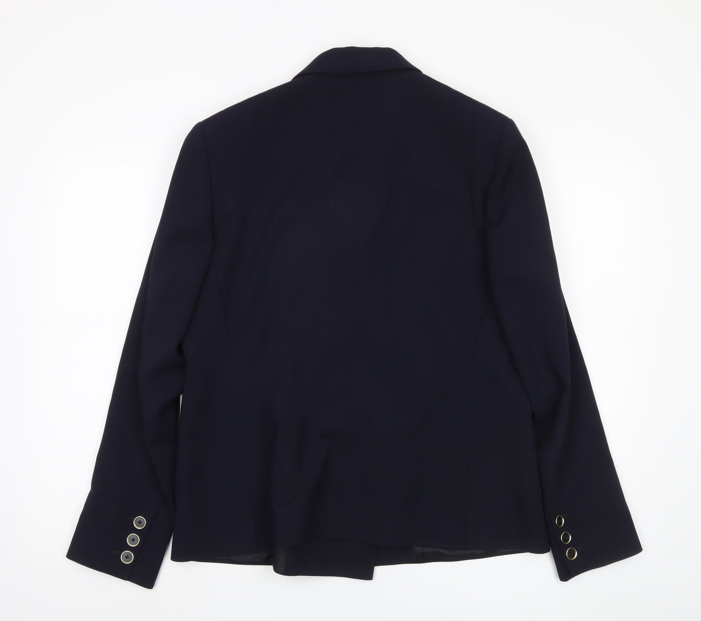 Jaeger Women's Blue Double-Breasted Blazer Size 16