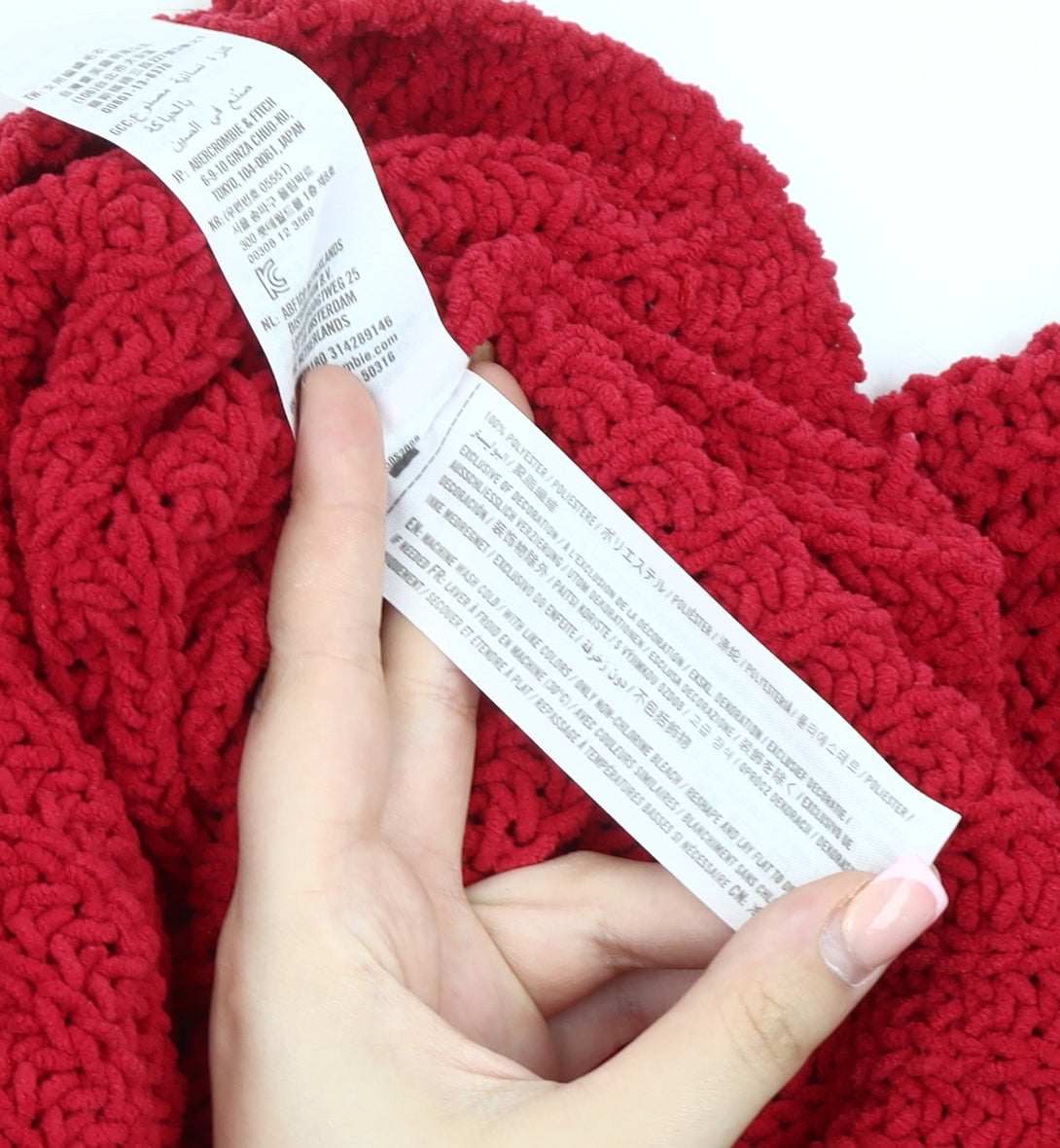 Hollister Women's Red Pullover Jumper, Size S, Chunky Knit