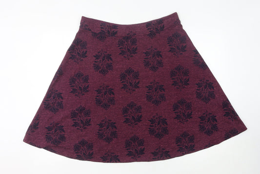 White Stuff Women's Purple A-Line Skirt Size 12