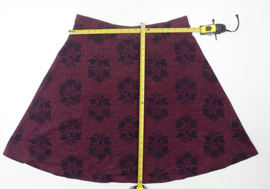 White Stuff Women's Purple A-Line Skirt Size 12