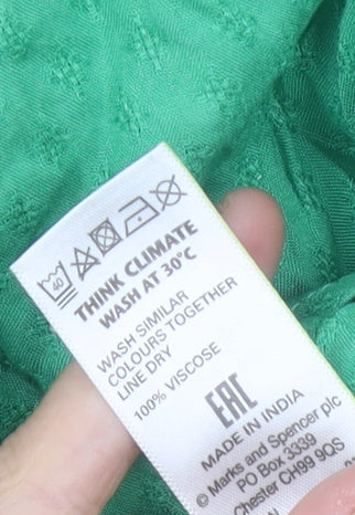 Marks and Spencer Women's Green Top Size 10