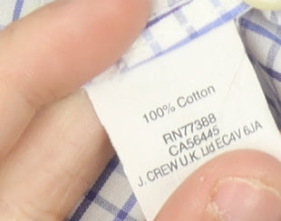 Additional view of J.Crew Men's Blue Check Button-Up Shirt - XS