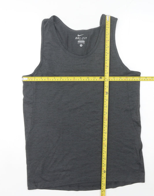 Nike Men's Grey Tank Top Activewear S - Gym & Training