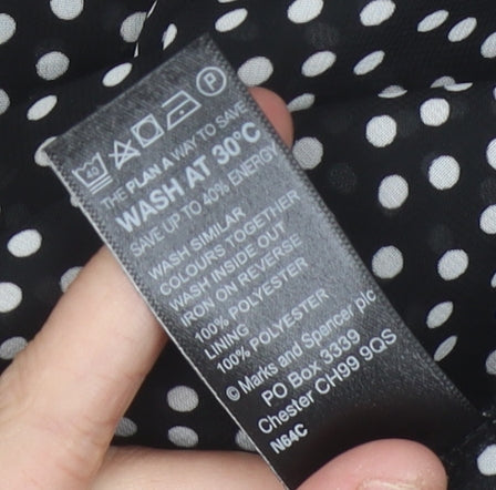 Additional view of Marks & Spencer Women's Black Polka Dot Sheath Dress 14