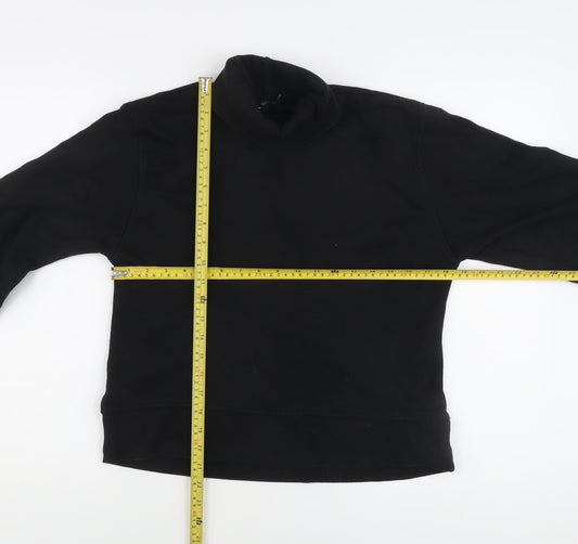 Zara Women's Black Mock Neck Sweatshirt Size 12