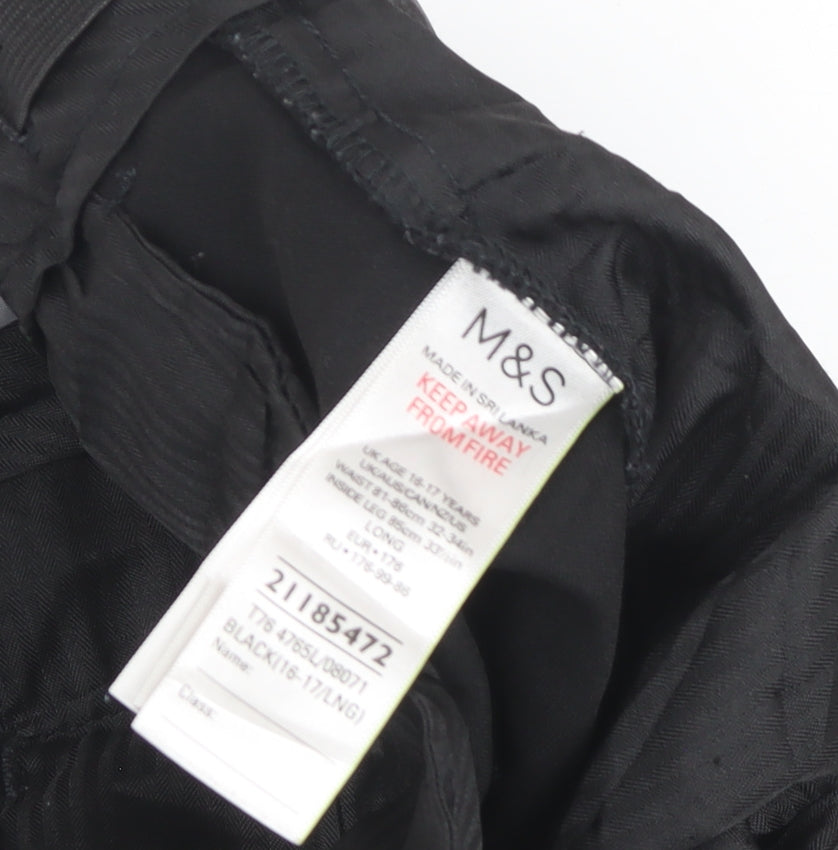 Additional view of Marks & Spencer Black Men's Trousers 18 (17/LNG)
