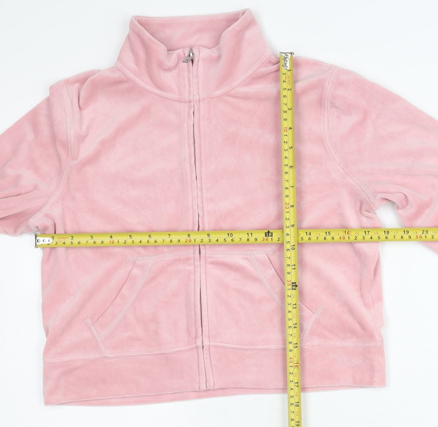 Hollister Women's Pink Cropped Jacket Size M