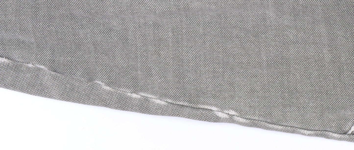 Crew Clothing Men's Grey Sweatshirt, Size L, High Neck, Logo