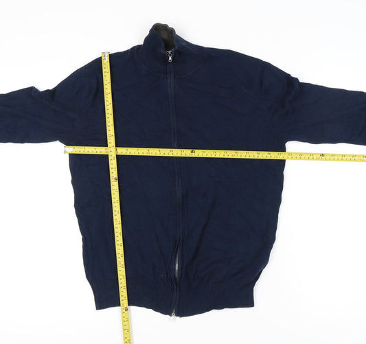 Calvin Klein Jeans Men's Blue Full Zip Jumper XXL