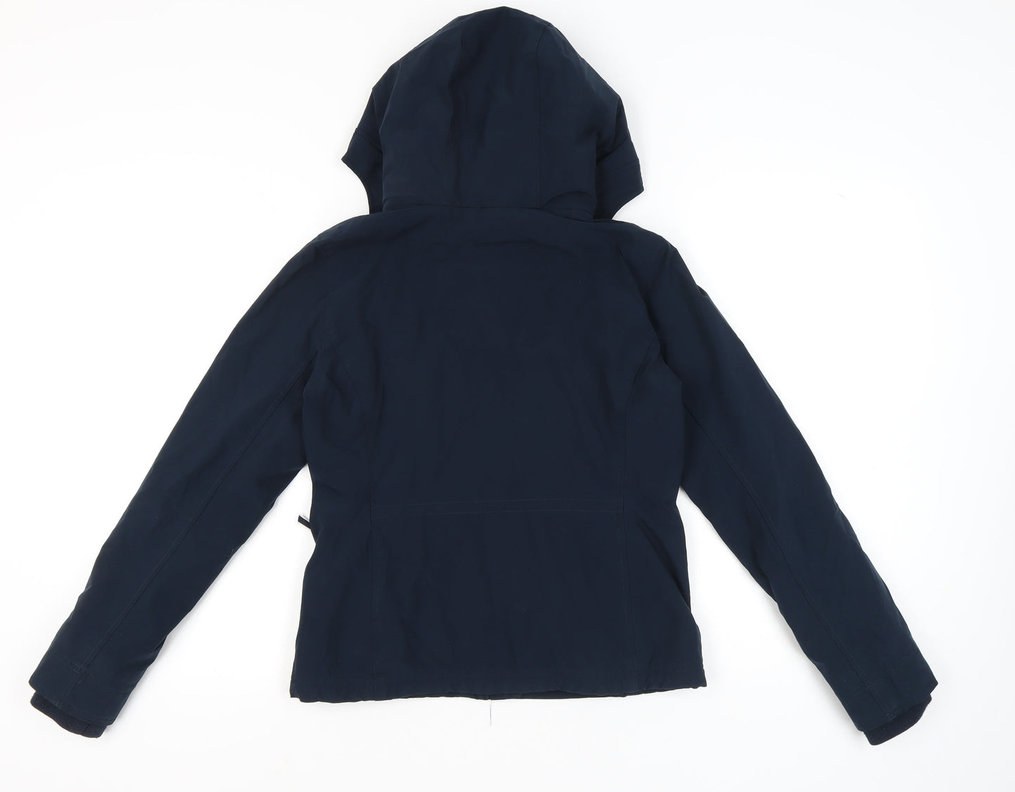 Hollister Women's Blue Hooded Jacket Size S