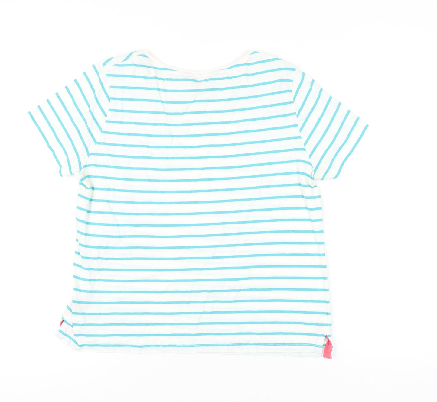 Crew Clothing Women's Multicoloured Stripe T-Shirt Size 12