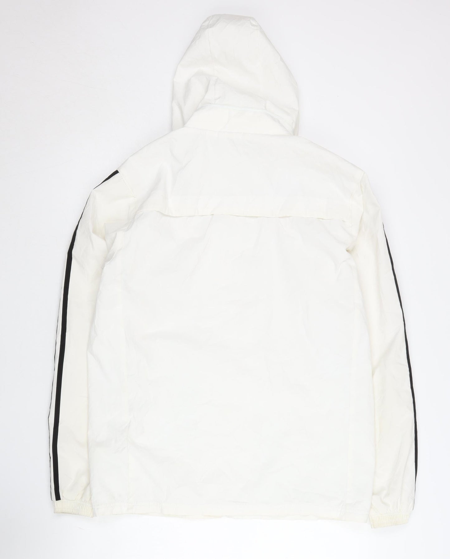 Adidas Men's Medium White Hooded Jacket