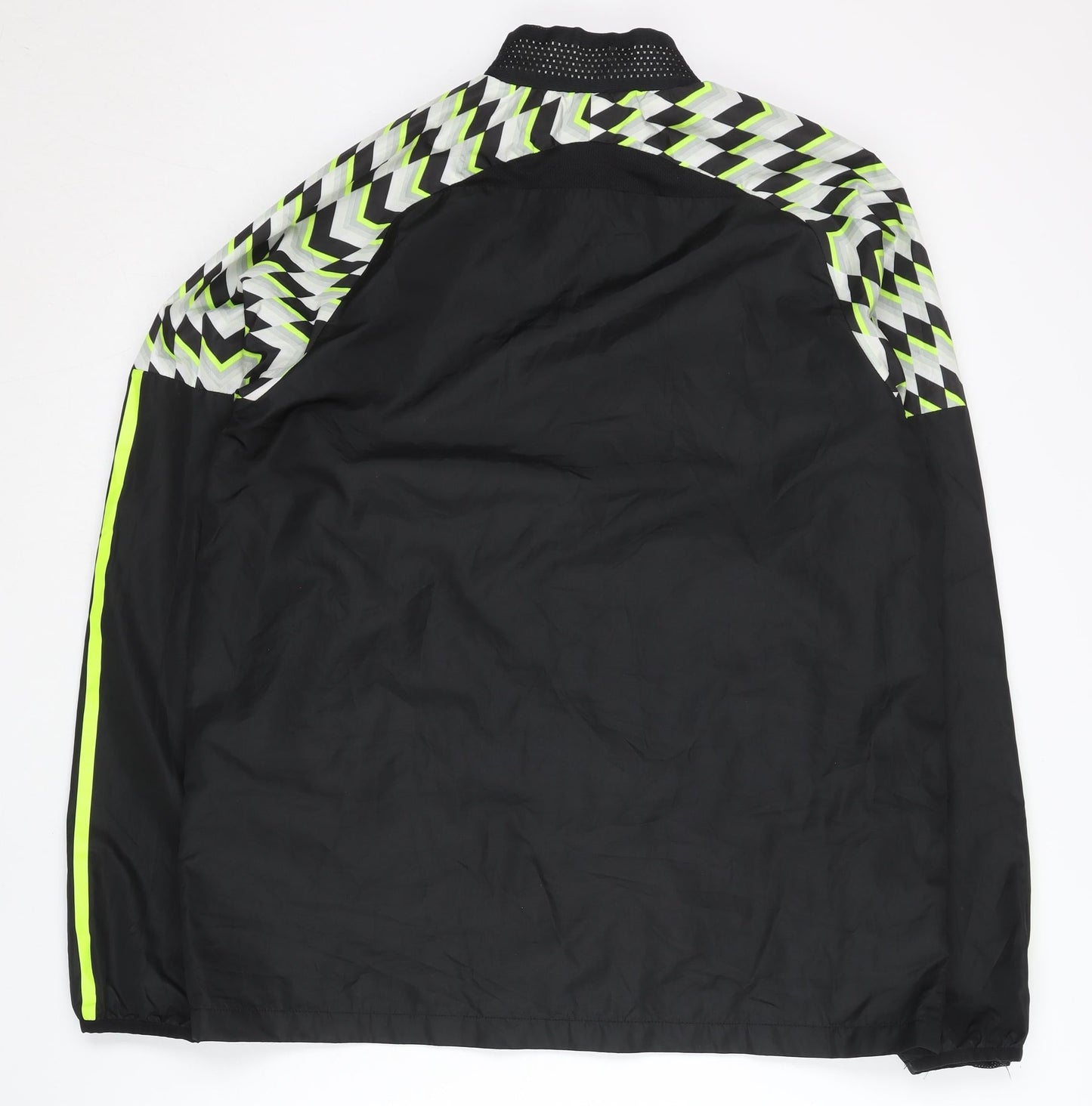 Ellesse Men's Black Geometric Track Jacket L