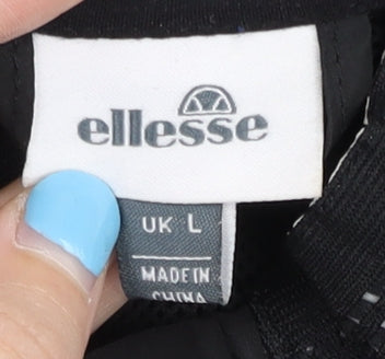 Ellesse Men's Black Geometric Track Jacket L