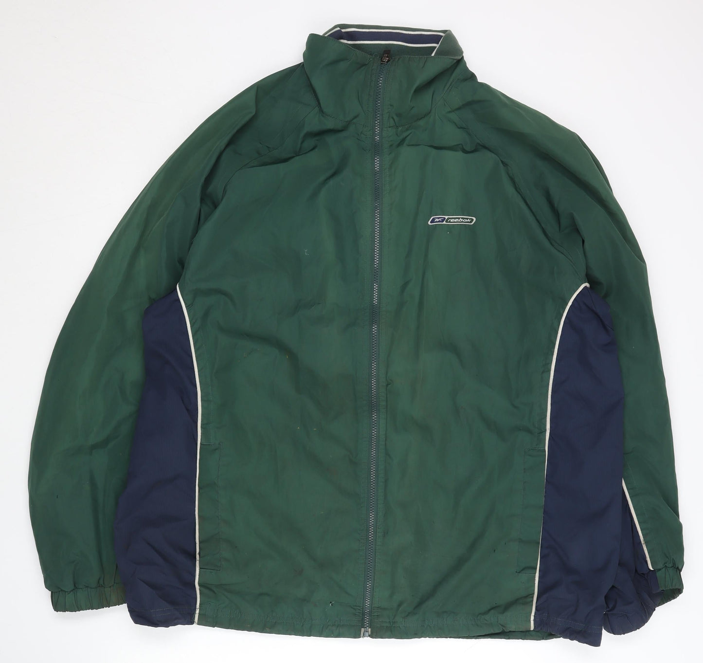 Reebok Men's Green Basic Jacket XL Full Zip