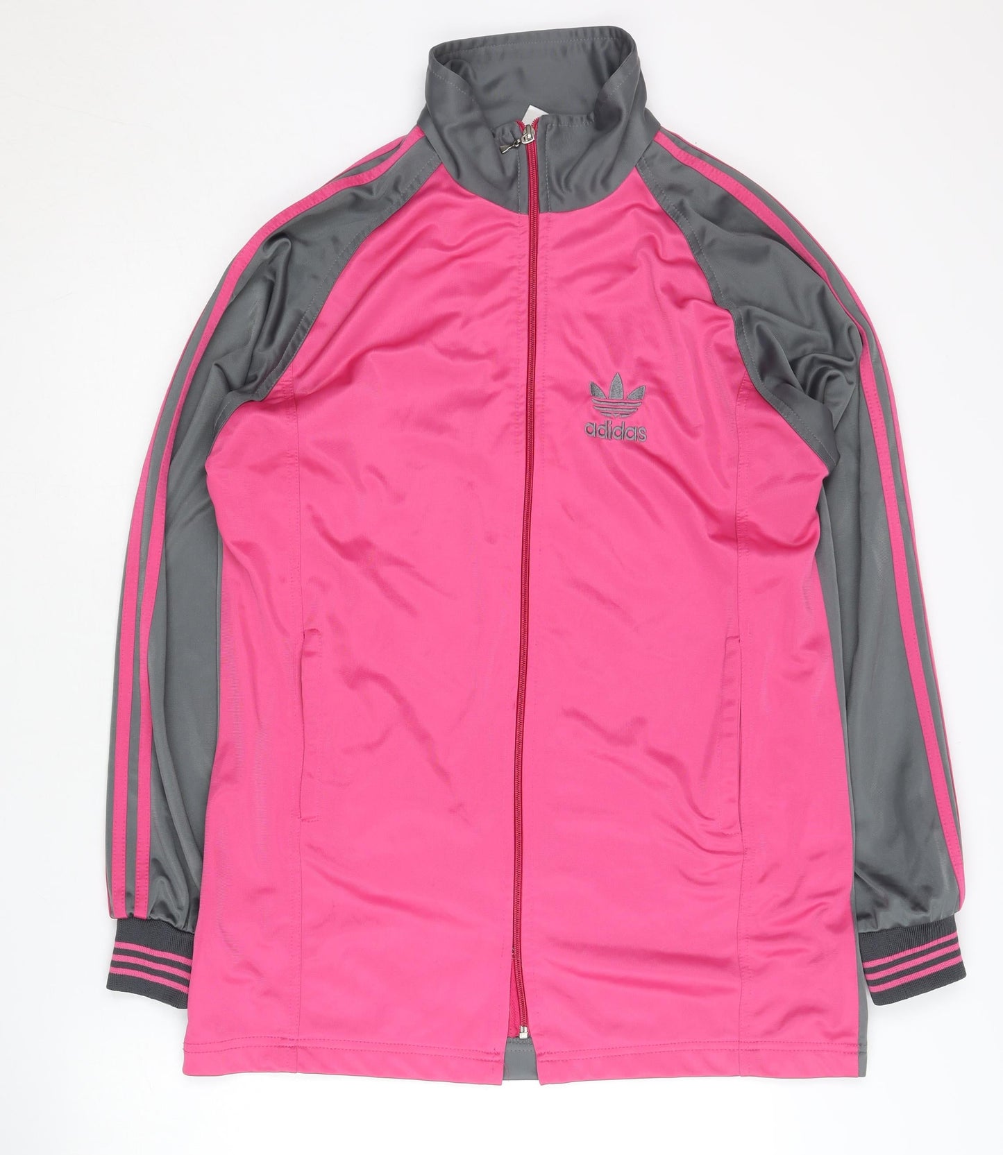 Adidas Unisex Adults Pink Grey Track Jacket XL