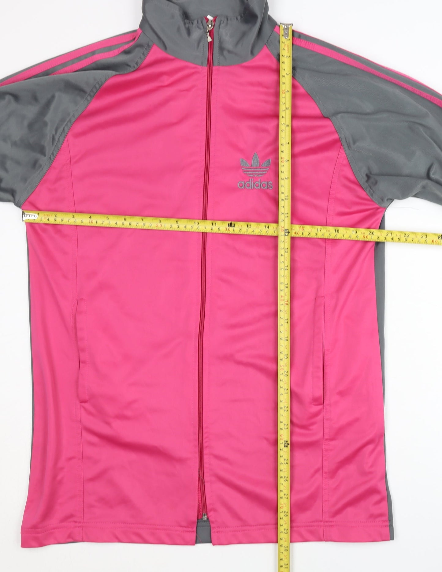 Adidas Unisex Adults Pink Grey Track Jacket XL