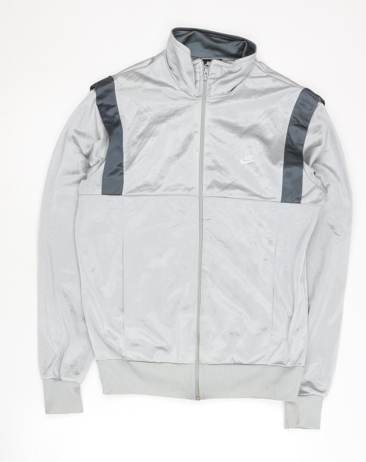 Nike Men's Silver Track Jacket Size L
