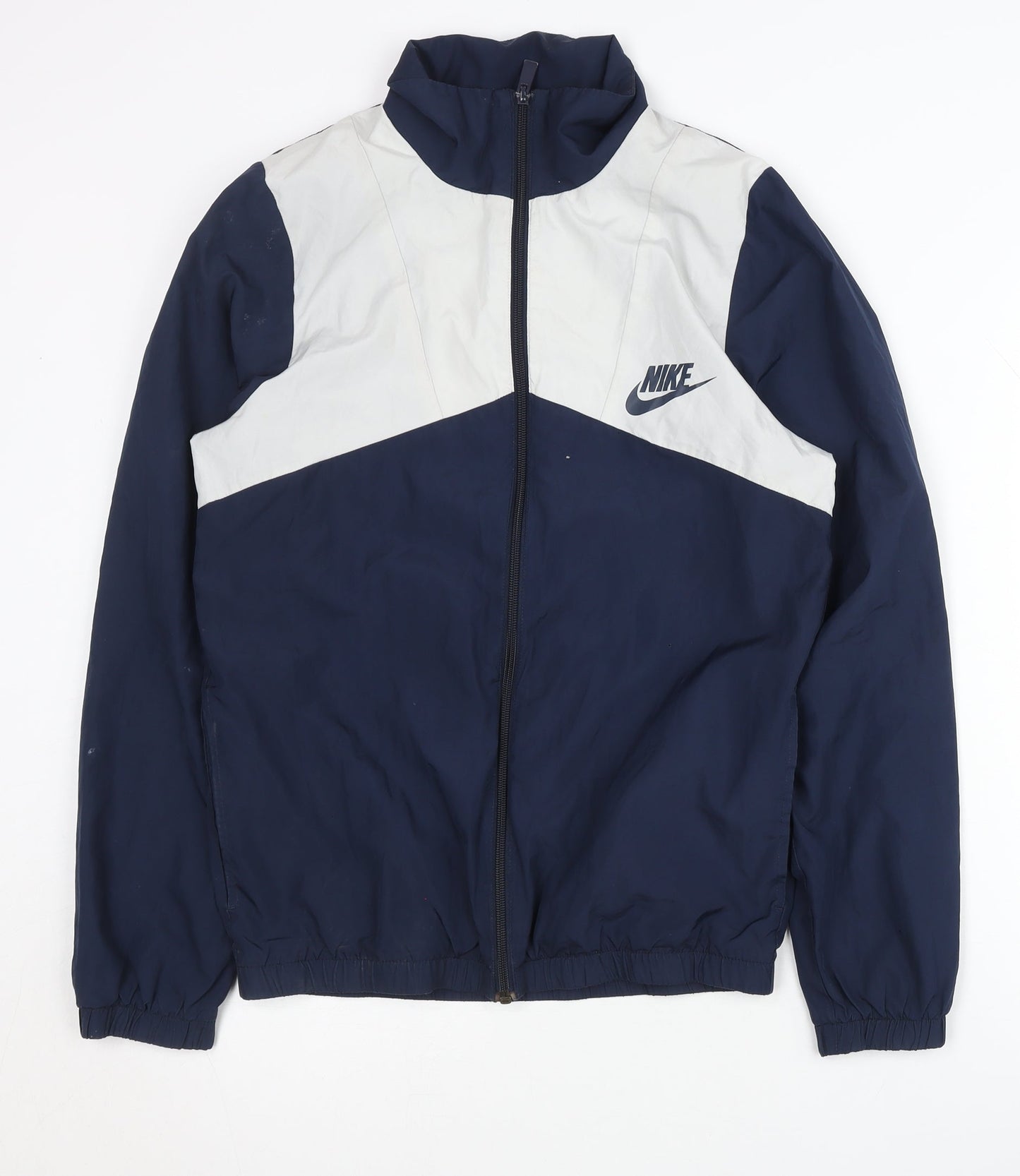 Nike Men's Blue Colourblock Jacket S