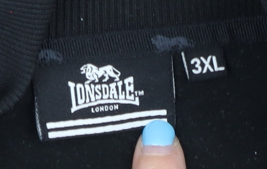 Lonsdale Men's Black 3XL Track Jacket