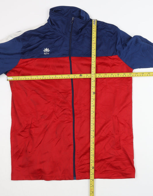 Reno Women's Red Blue Track Jacket Size 18