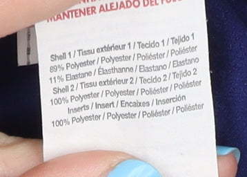 Puma Women's Blue Track Jacket, Size 10, Slim Fit