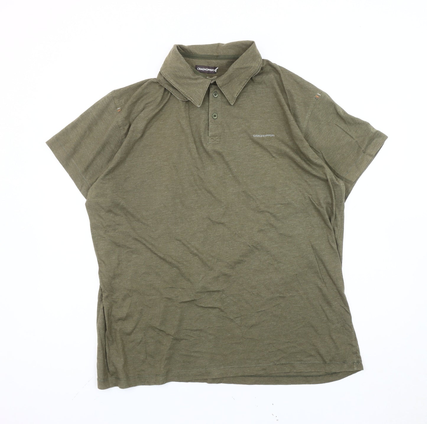 Craghoppers Men’s Green 2XL Polo Shirt Short Sleeve Outdoor Hiking