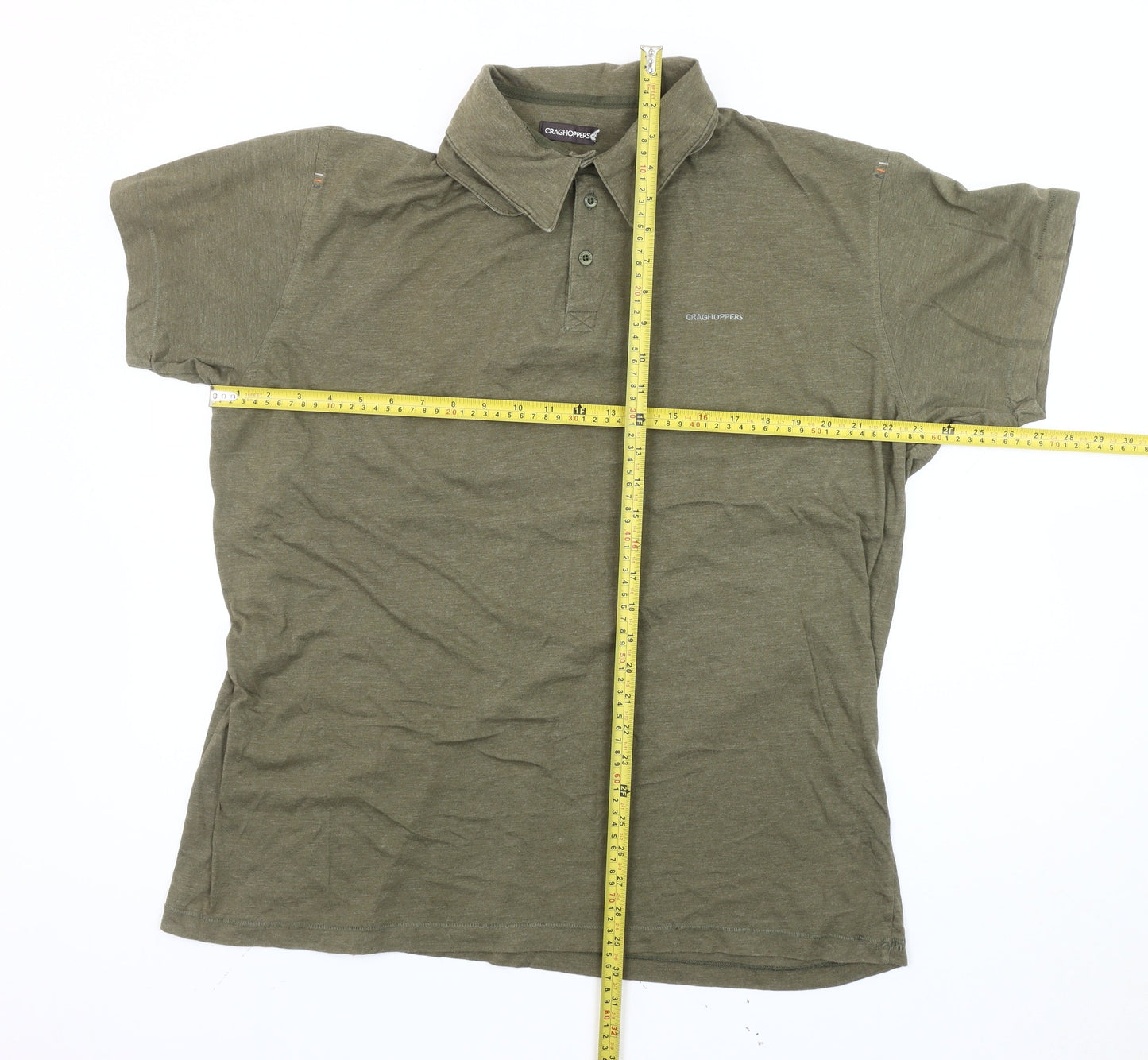 Craghoppers Men’s Green 2XL Polo Shirt Short Sleeve Outdoor Hiking