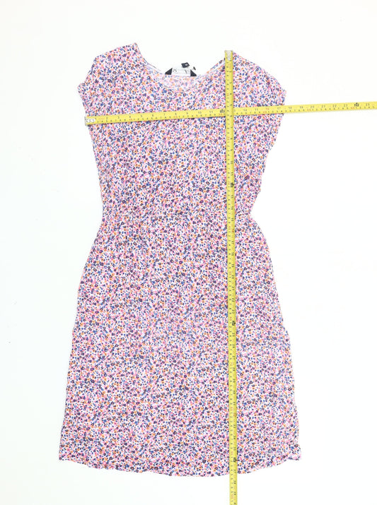 Crew Clothing Women’s Multicoloured Floral Fit & Flare Dress Size 10